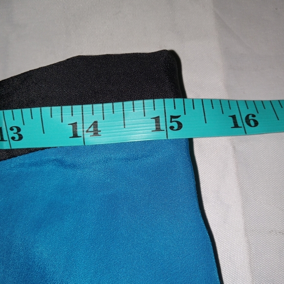 Derek Lam Black/Blue Semi Sheer  Lightweight Skirt 8 - Picture 6 of 7